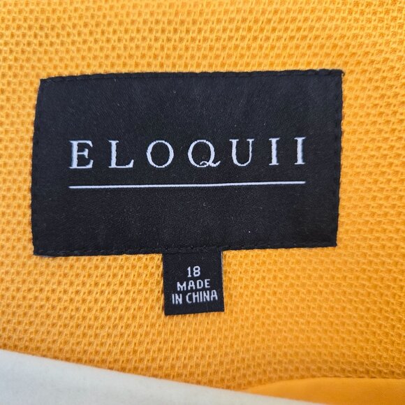 Eloquii Textured Tie Waist Blazer Jacket Size 18 - Picture 3 of 7